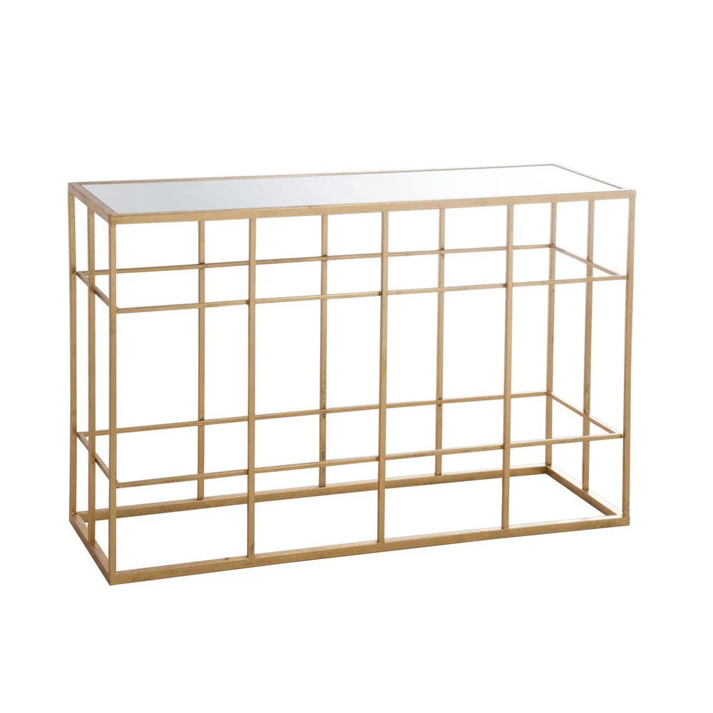 Bijzettafel Goud Mirror 40×120 cm