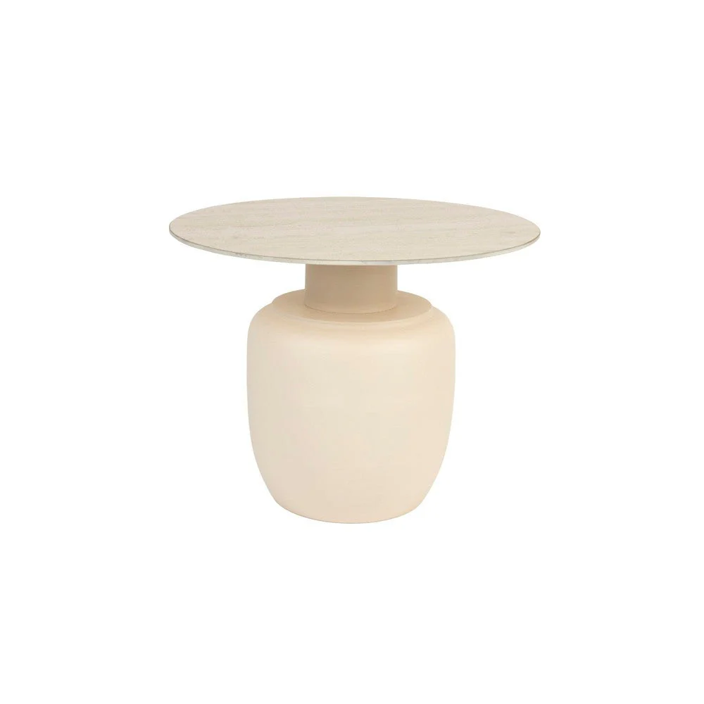 Bijzettafel Karula High Ceramics Beige Ø60×47 cm