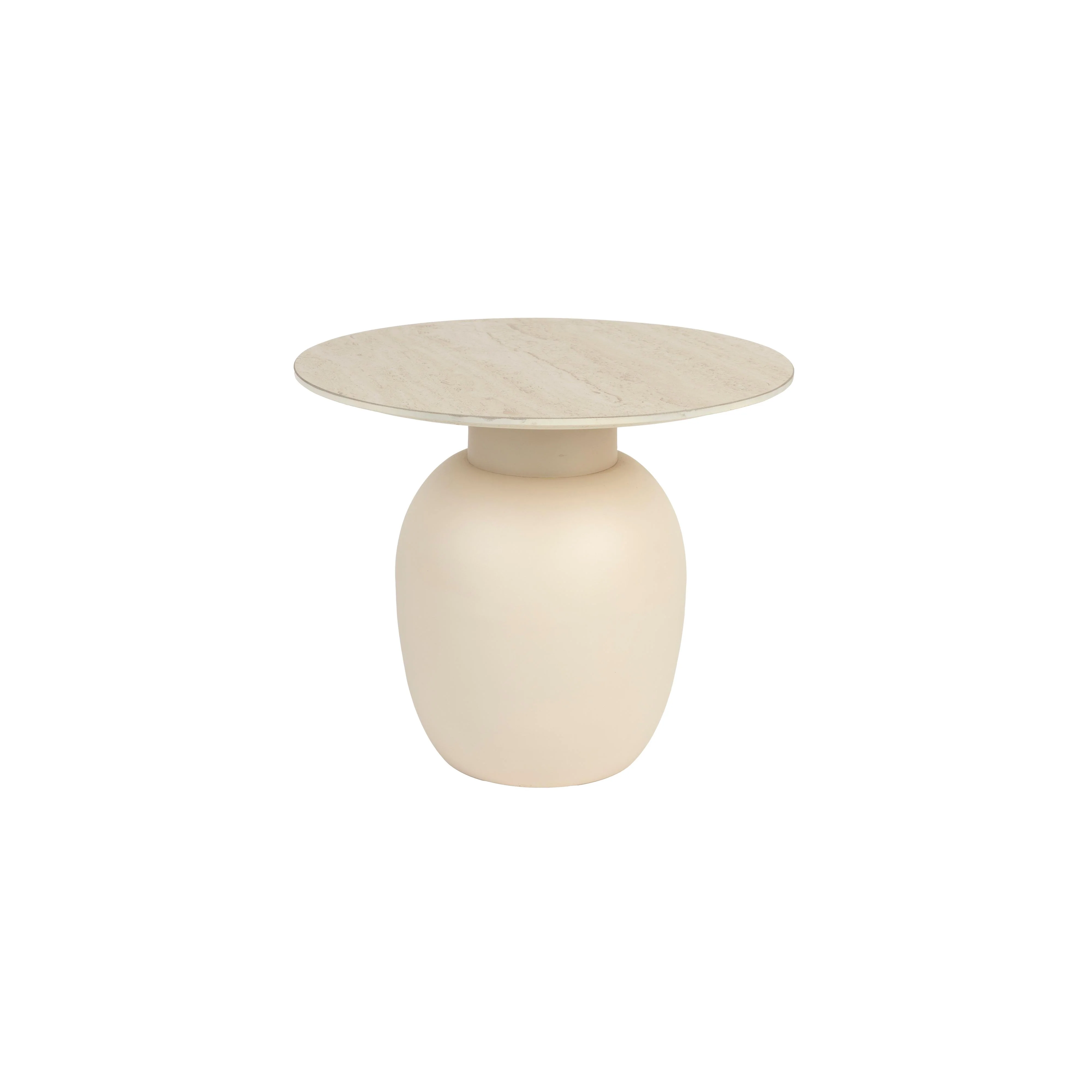 Bijzettafel Karula Low Ceramics Beige Ø50×42 cm