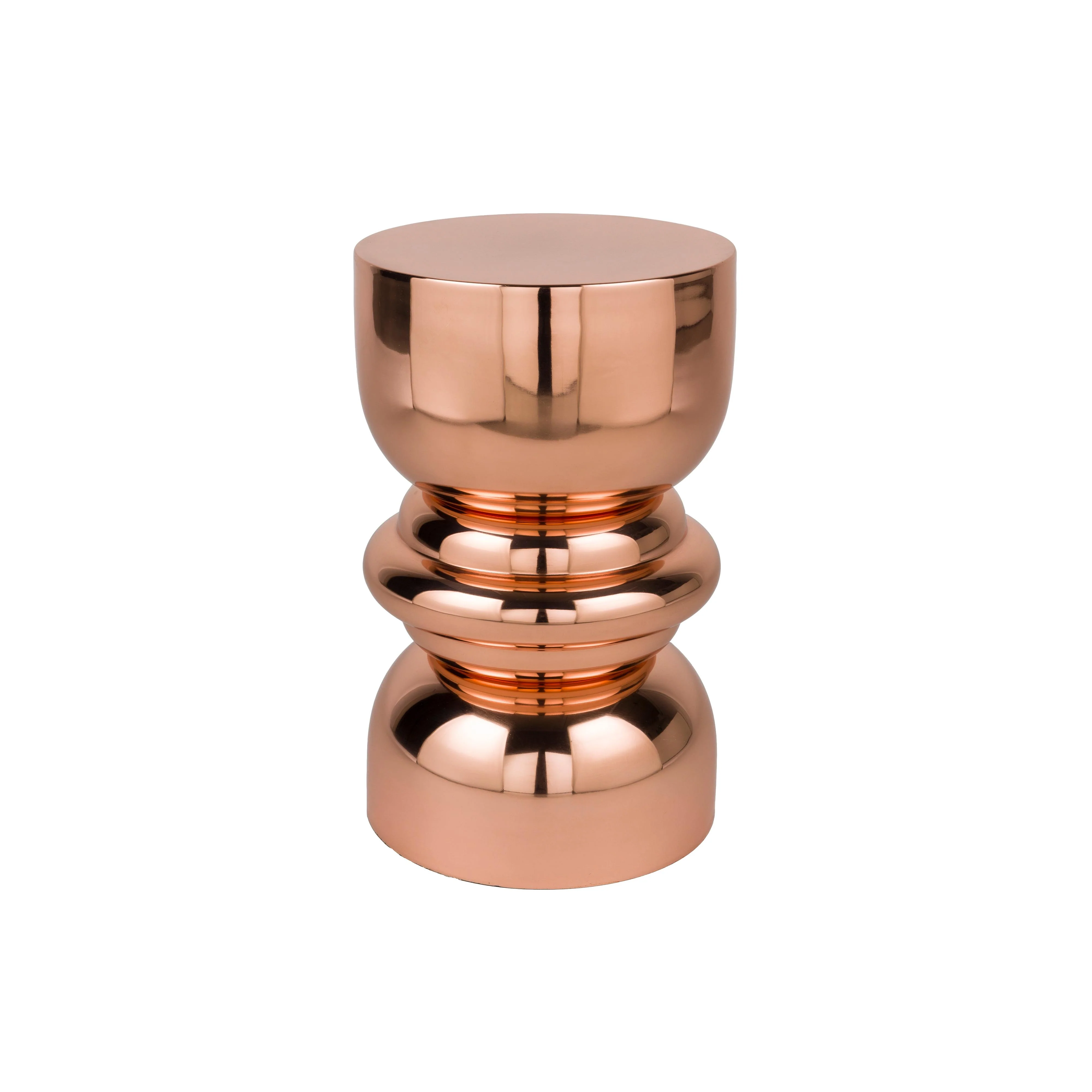 Bijzettafel Kinga Copper Metaal Bronze Ø29.5×48 cm