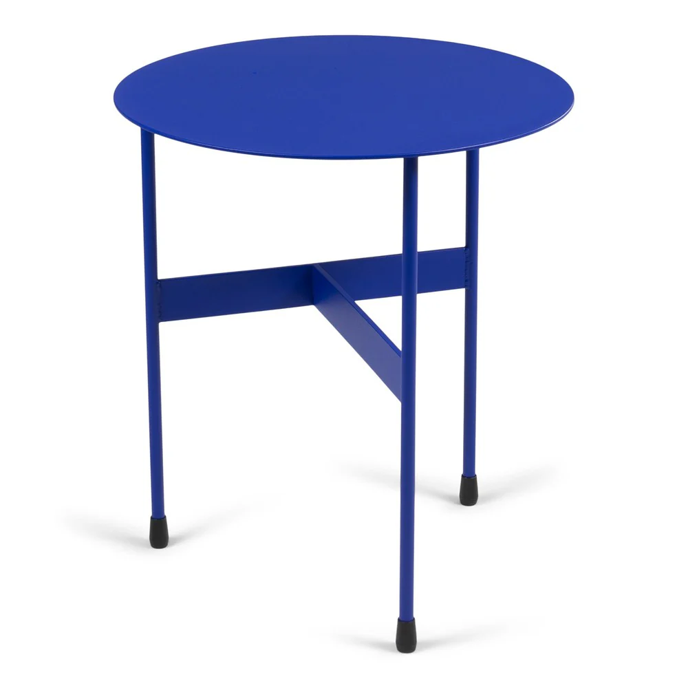 Bijzettafel MIRA Staal Ultramarine 40x40x45cm Spinder Design