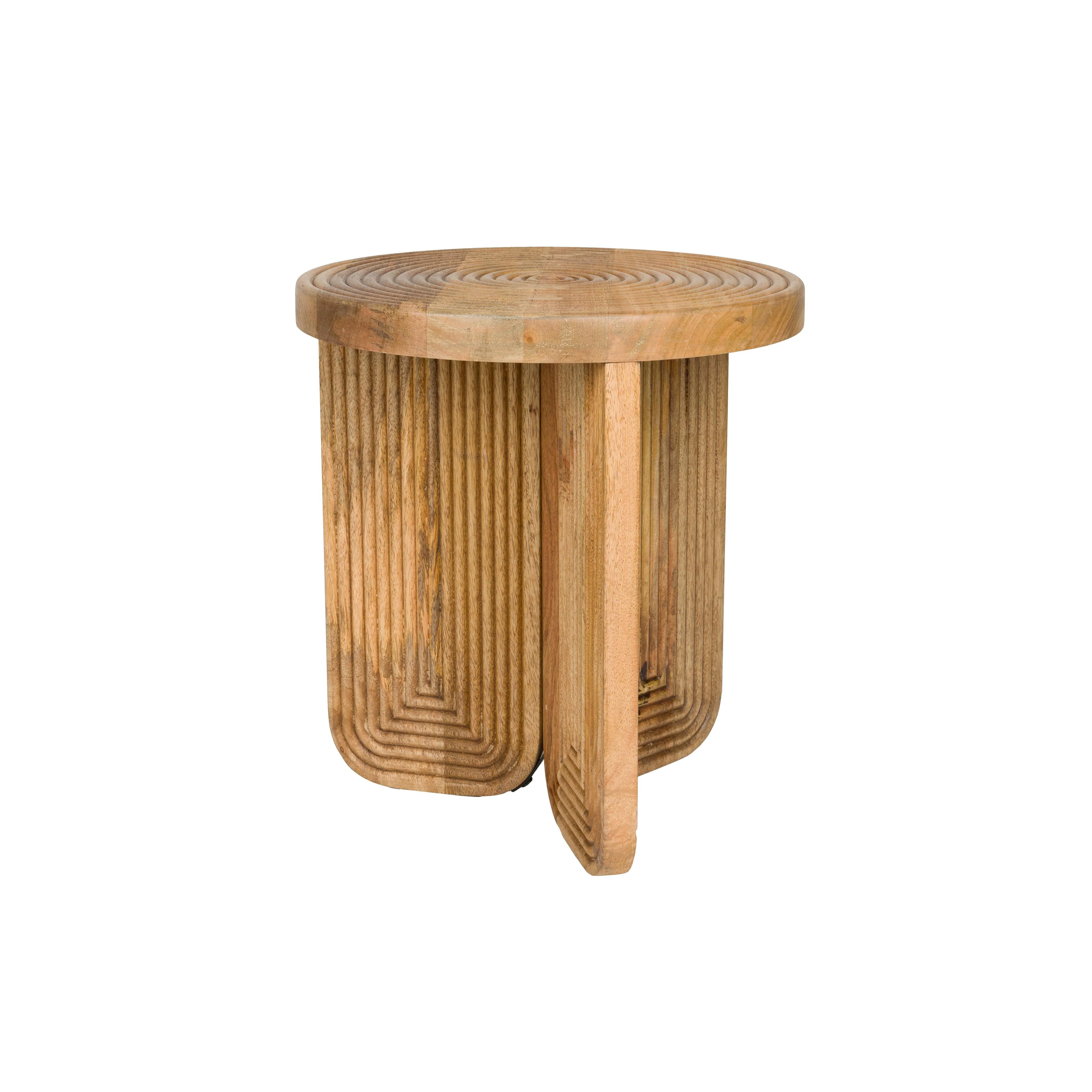 Bijzettafel Maeze Mango hout Bruin Ø40×45 cm Bijzettafel Maeze Mango hout Bruin Ø40×45 cm