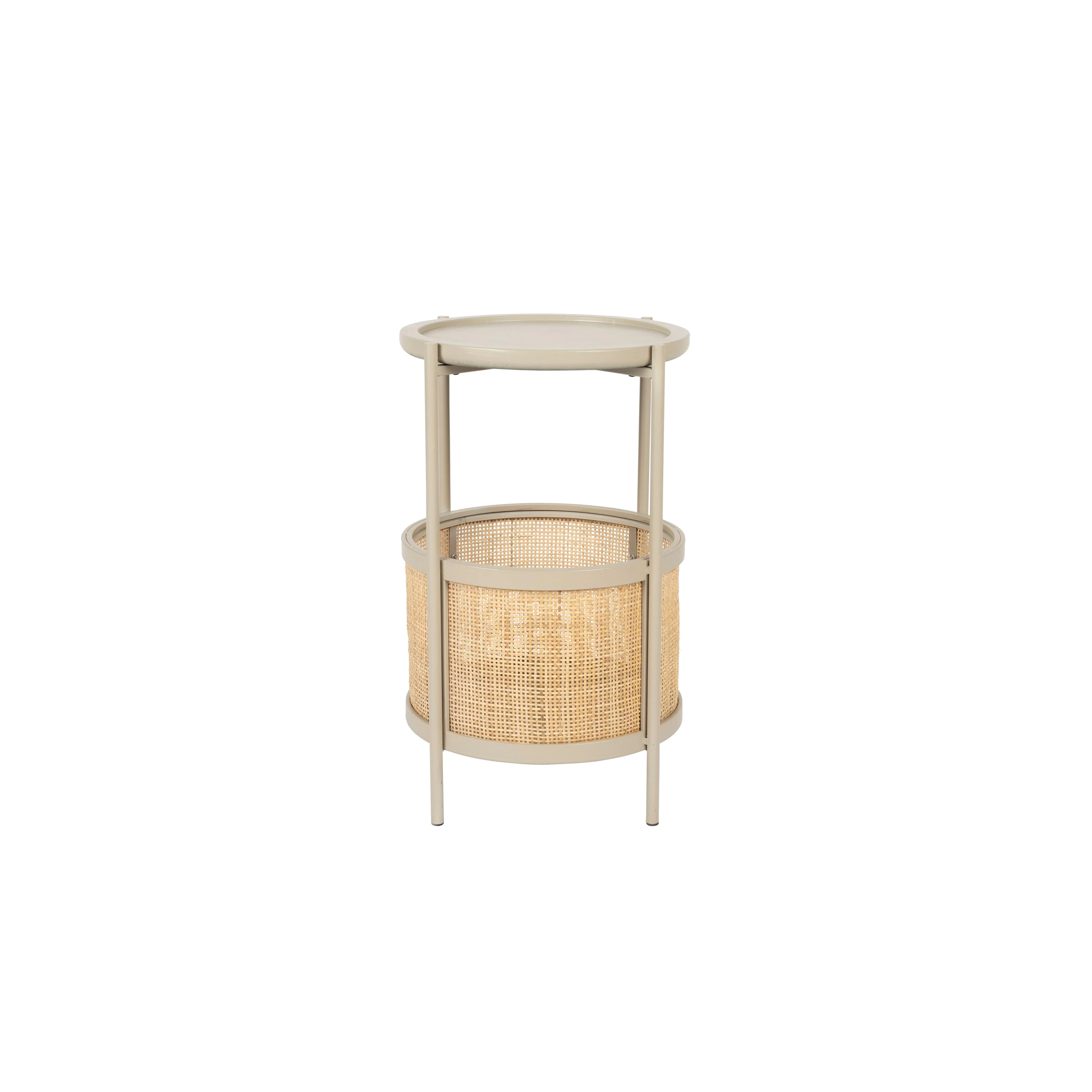 Bijzettafel Makoto MDF Beige Ø30×50 cm
