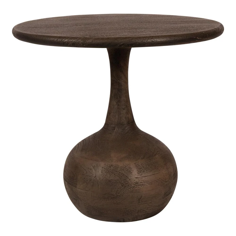 Bijzettafel Mangohout Grijs 55 cm Bijzettafel Mangohout Grijs 55 cm