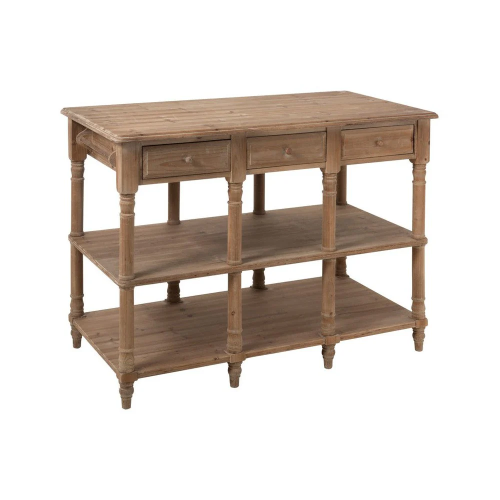 Bijzettafel Naturel Eucalyptus hout 70×131 cm