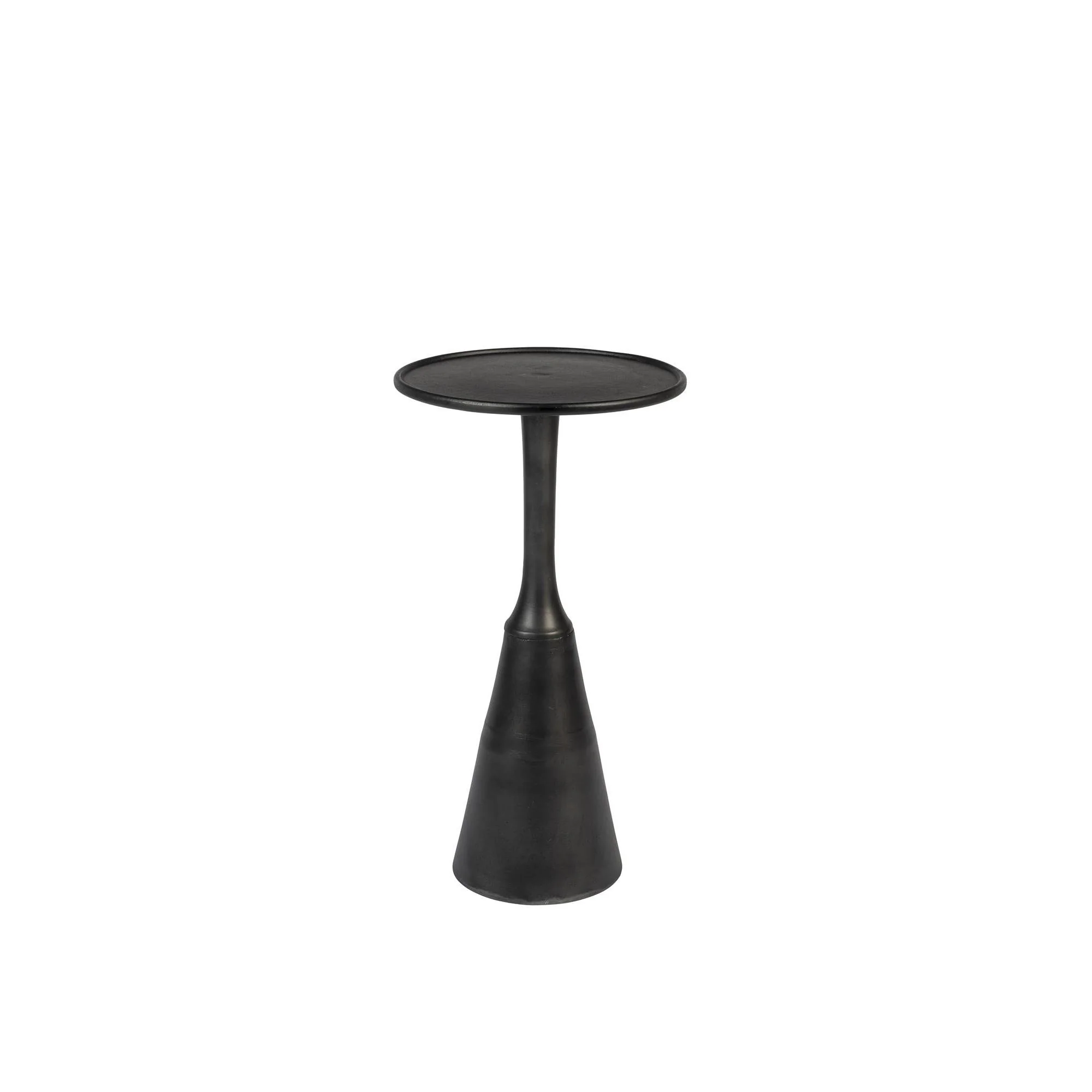 Bijzettafel Noah Antique Aluminum Zwart Ø35×65 cm