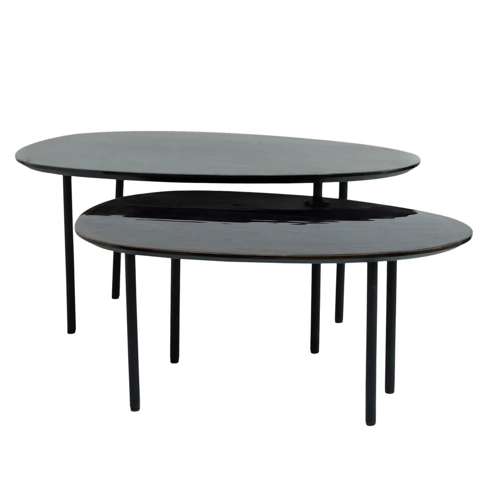 Bijzettafel Oxil Zwart 50×90 cm Bijzettafel Oxil Zwart 50×90 cm