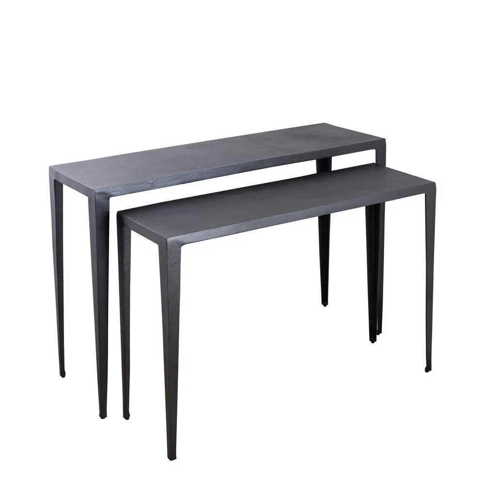 Bijzettafel Rivva Zwart 39×121 cm Bijzettafel Rivva Zwart 39×121 cm