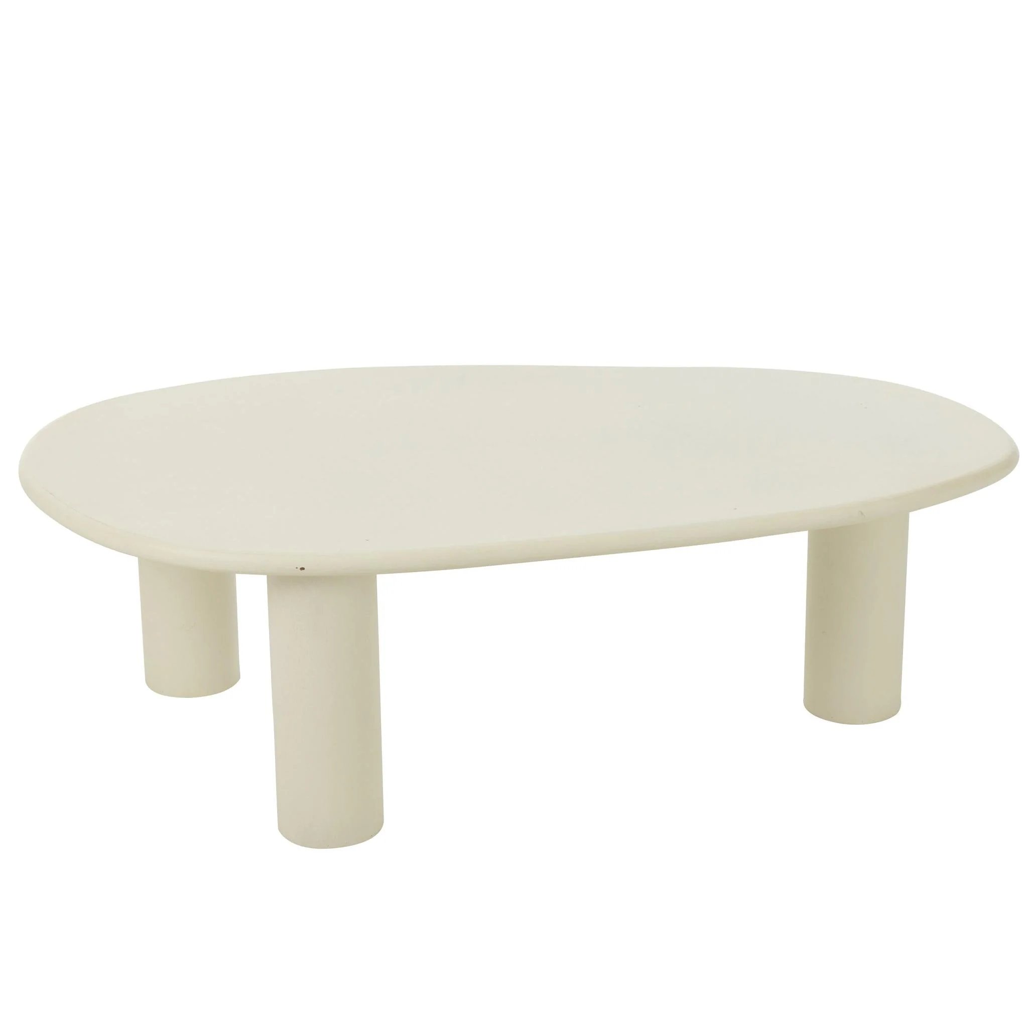 Bijzettafel Wit Pvc L 59×108 cm Bijzettafel Wit Pvc L 59×108 cm