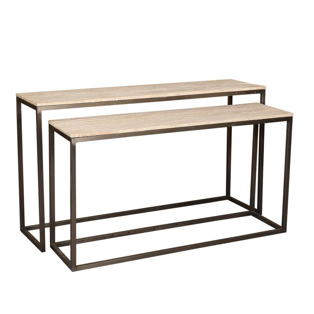Bijzettafel Zoah Zwart 41×149 cm Bijzettafel Zoah Zwart 41×149 cm