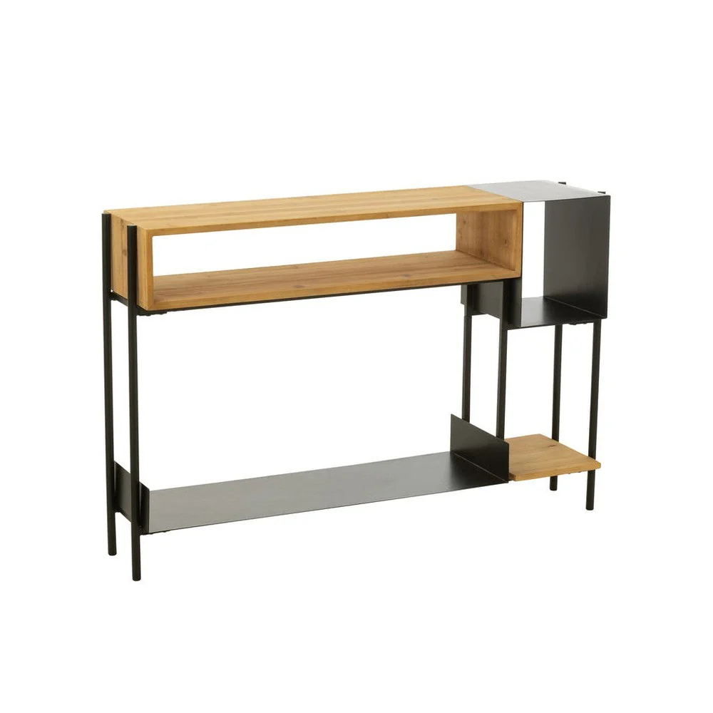 Bijzettafel Zwart Fir hout 30×120 cm Bijzettafel Zwart Fir hout 30×120 cm