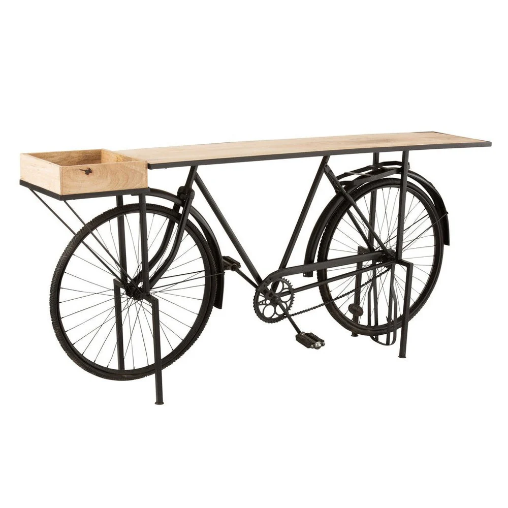 Bijzettafel Zwart Ijzer 36×185 cm Bijzettafel Zwart Ijzer 36×185 cm