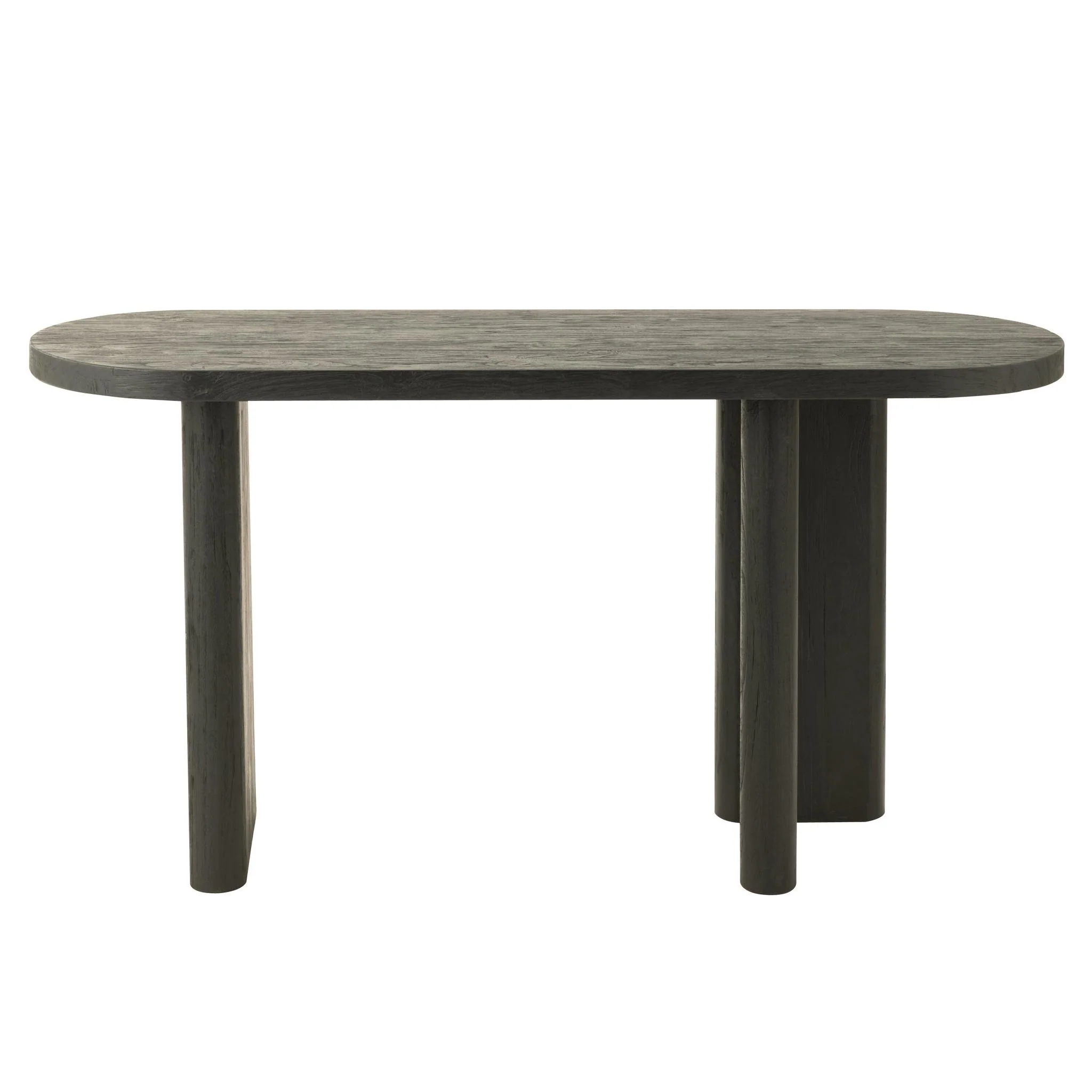 Bijzettafel Zwart Recycled hout 50×150 cm Bijzettafel Zwart Recycled hout 50×150 cm