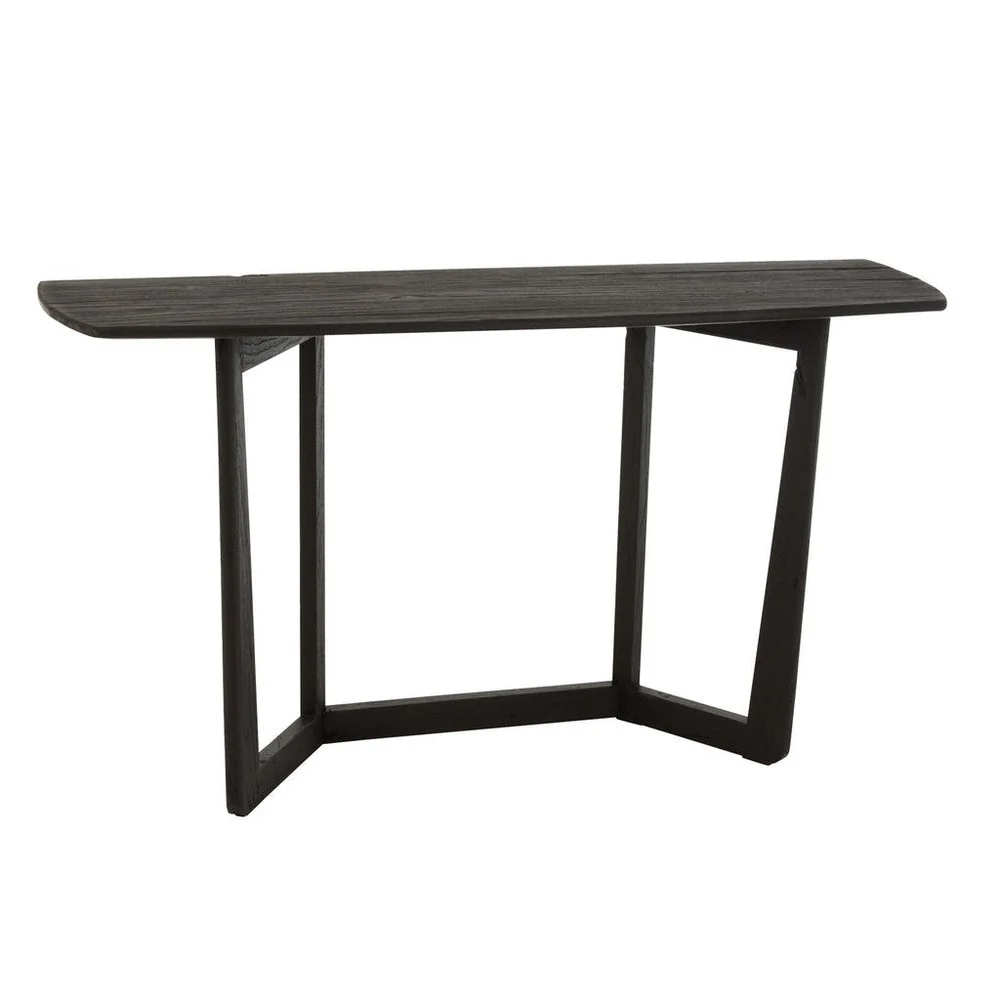 Bijzettafel Zwart Teakhout 40×140 cm Bijzettafel Zwart Teakhout 40×140 cm