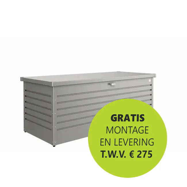 Biohort HobbyBox Kussenbox Kwartsgrijs metallic 180 cm