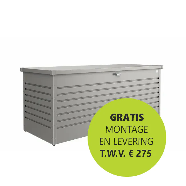 Biohort HobbyBox Kussenbox Kwartsgrijs metallic 200 cm