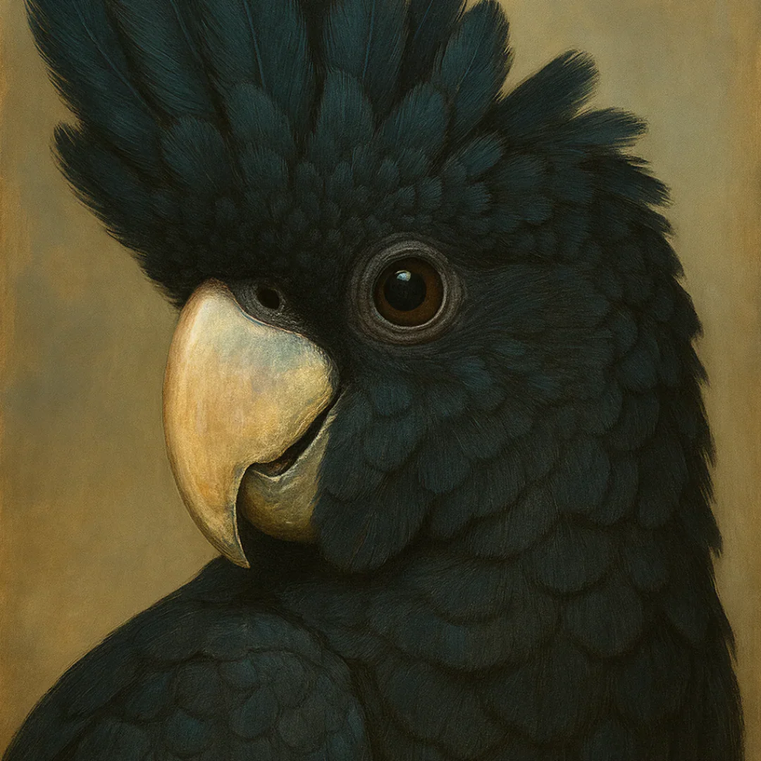 Black Cockatoo – Mint by Michelle decoupage paper