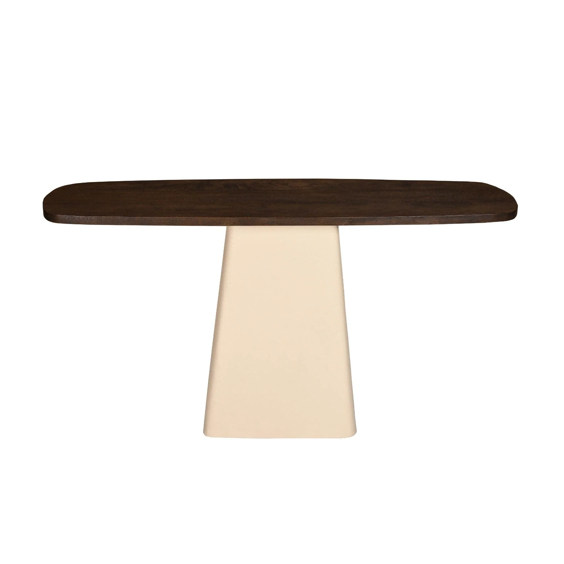 Eettafel Brix Eettafel Mangohout Crème wit 140×40 cm