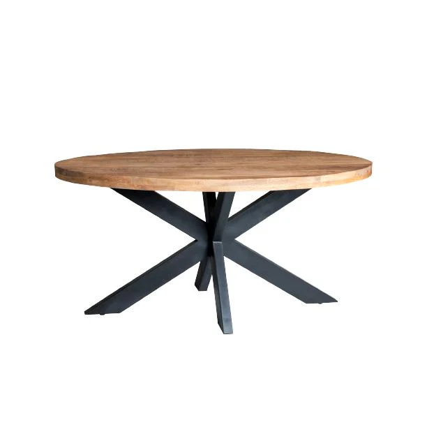 Eettafel Brix Eettafel Mangohout Naturel hout 160×90 cm 13407