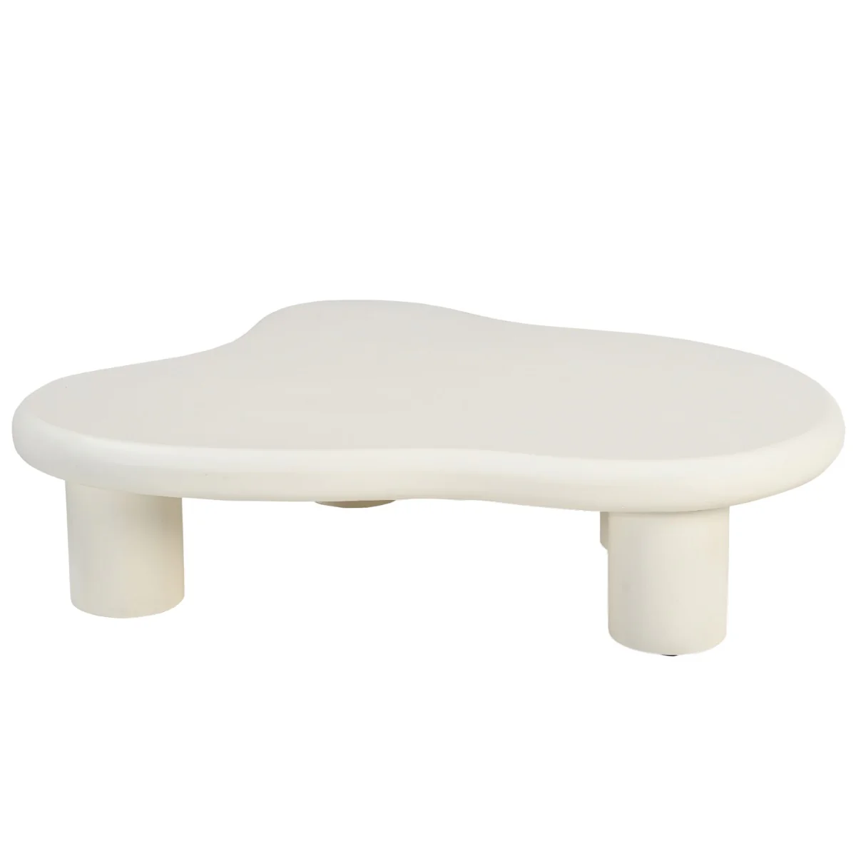 Salontafel Brix Salontafel Beton Crème wit 120×88 cm