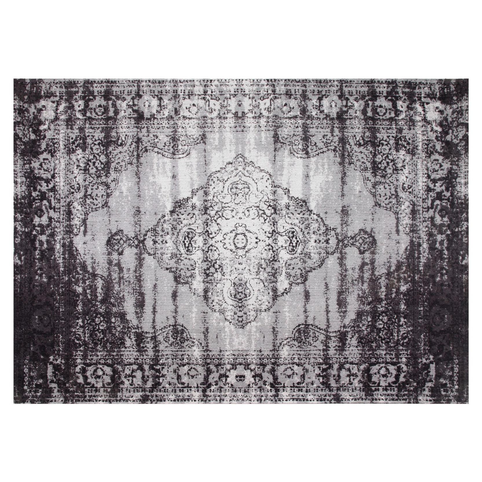 Vloerkleed Brix Vloerkleed Katoen Zwart 200×290 cm Vloerkleed Brix Vloerkleed Katoen Zwart 200×290 cm