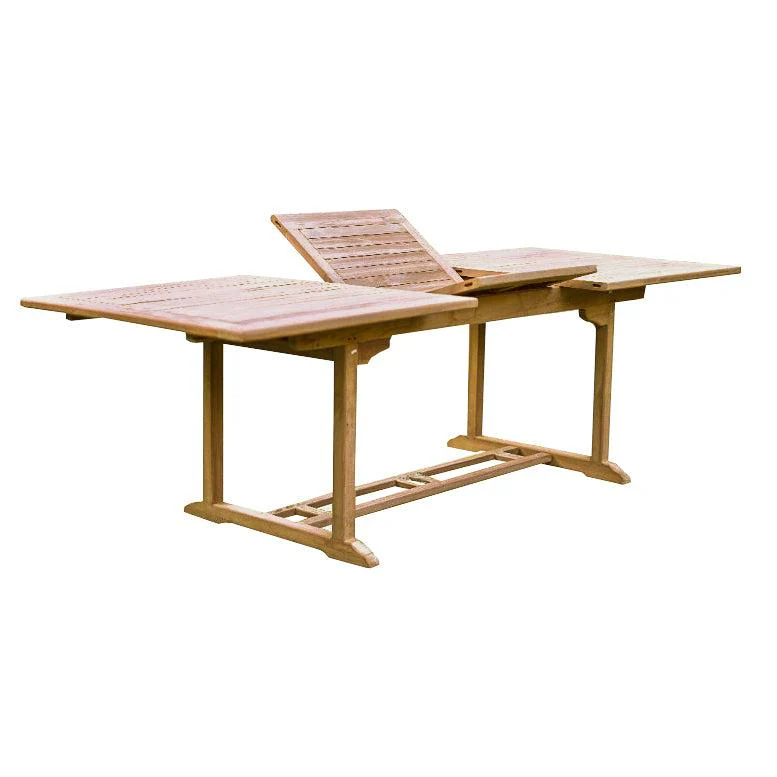 Buitentafel Extension Teakhout Naturel hout 100×180 cm