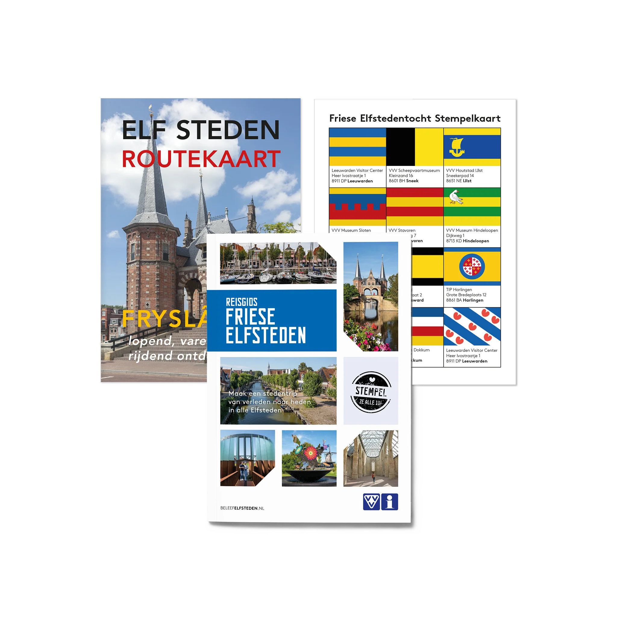 Combideal Elfsteden reisgids + routekaart & stempelkaart