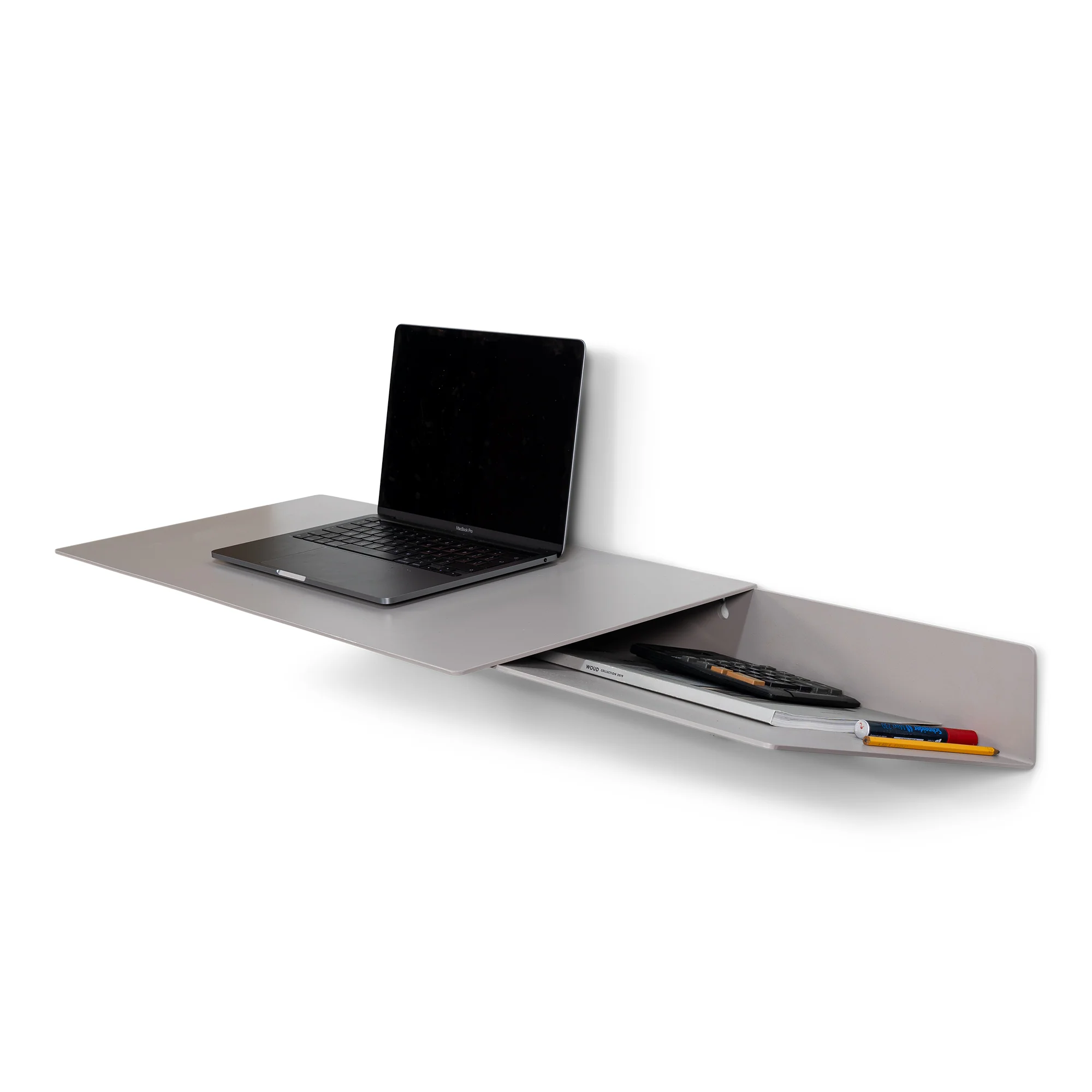Bureau DRIFT Staal Silky Taupe 100x35x10.5cm Spinder Design