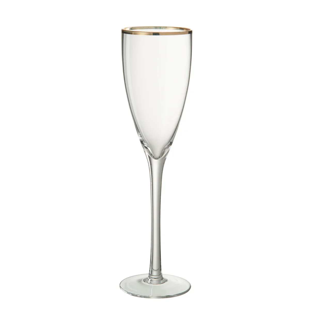 Champagneglas – Gouden Rand – Glas – Transparant/ Goud