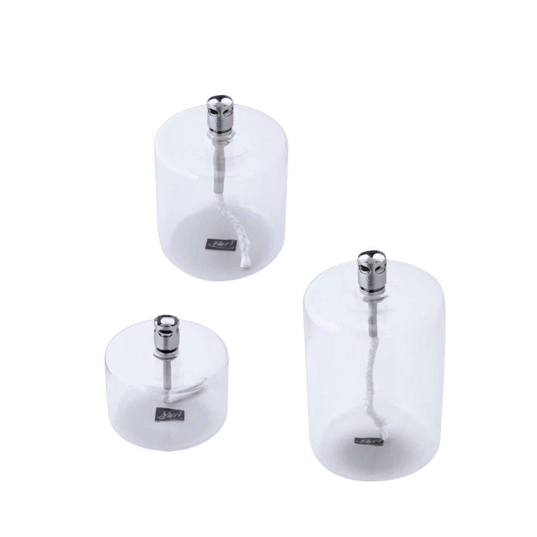 CYLINDER OLIELAMP | GLAS | TRANSPARANT
