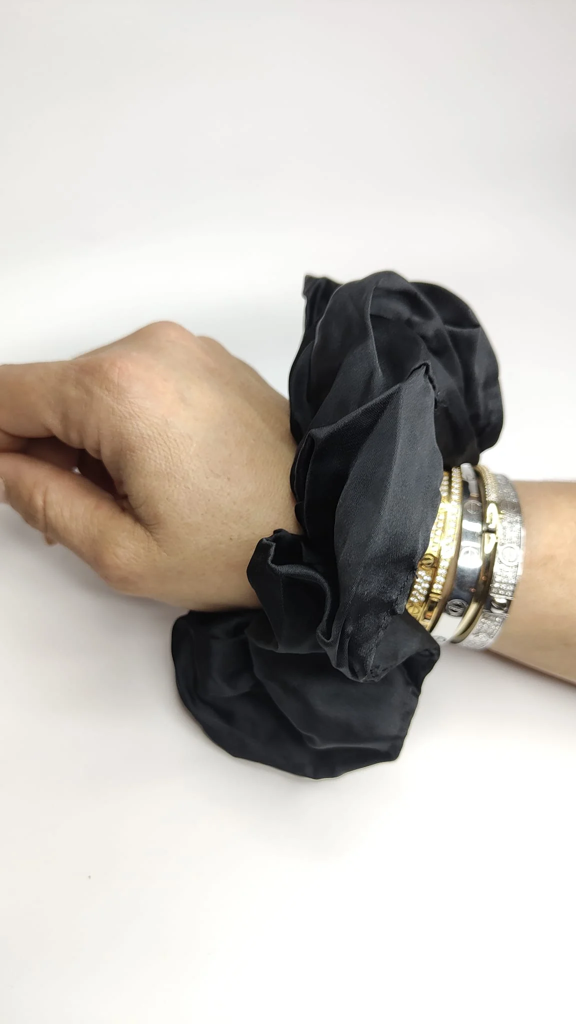 Grote Scrunchie zwart Grote Scrunchie zwart