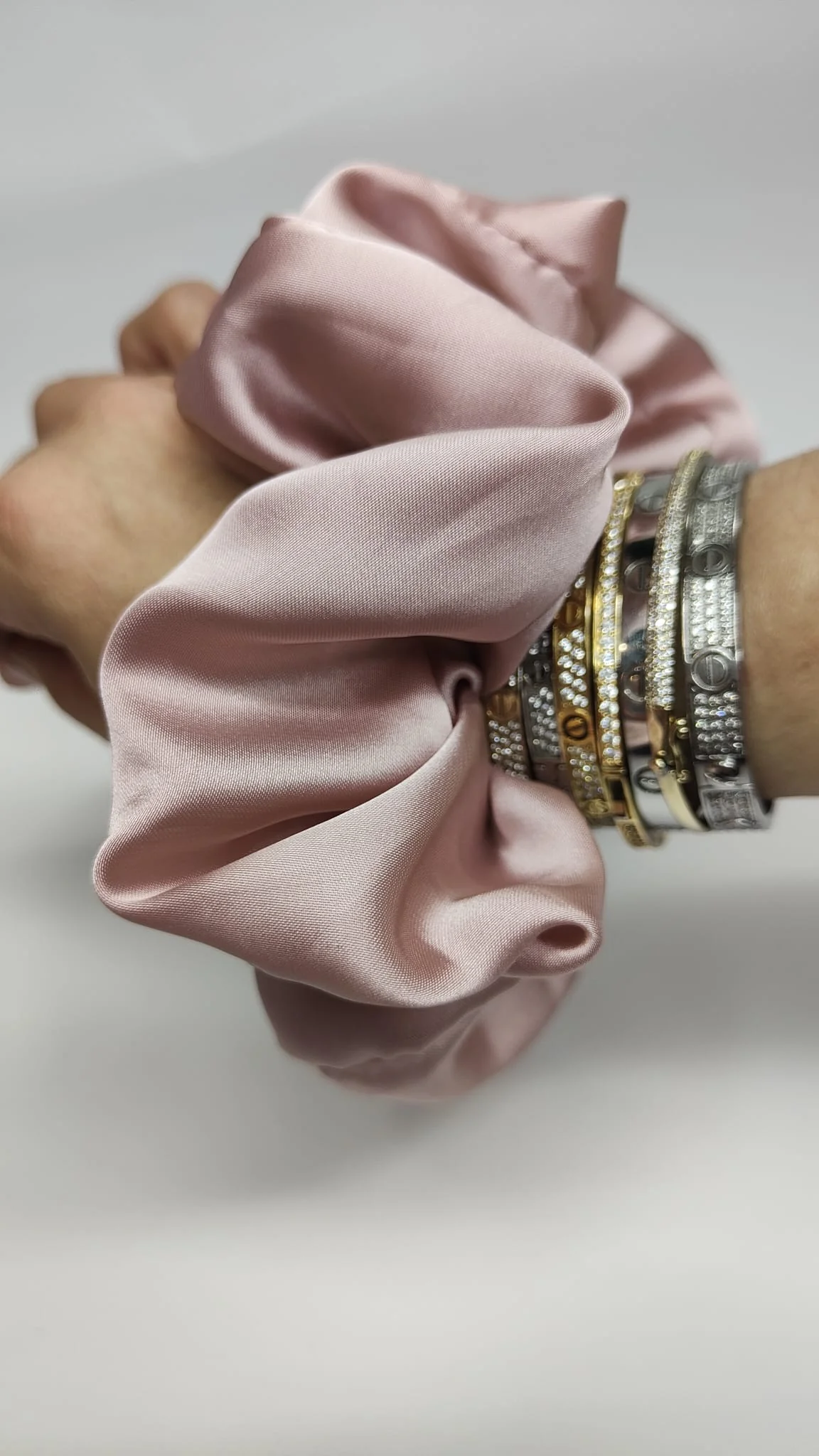 Grote Scrunchie zacht roze Grote Scrunchie zacht roze