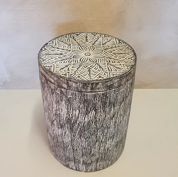 Krukje van palmhout 40 cm