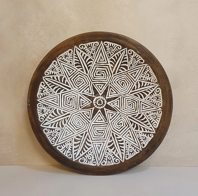 Schaal van palmhout – Ø 50 cm Schaal van palmhout – Ø 50 cm