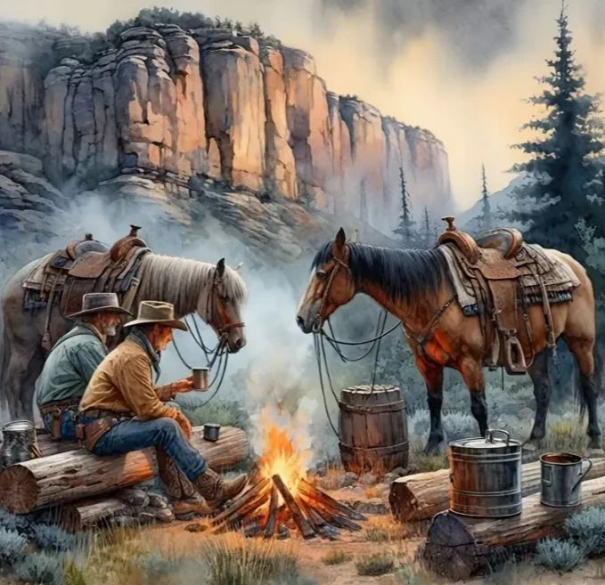 Cowboys met Paarden