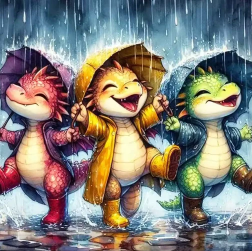 Draken in de Regen