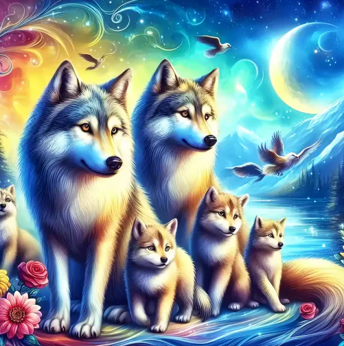 Fantasie Wolven Wereld