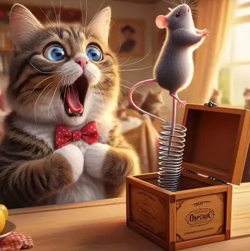 Geschrokken Kat Geschrokken Kat