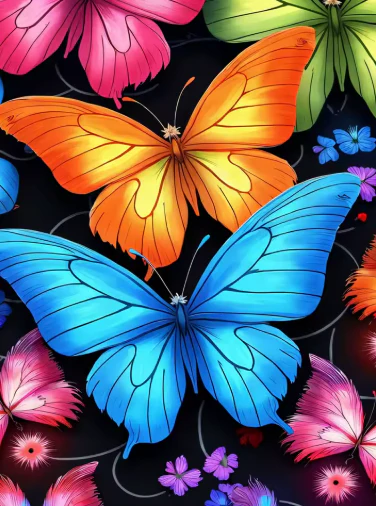 Grote Gekleurde Vlinders Grote Gekleurde Vlinders