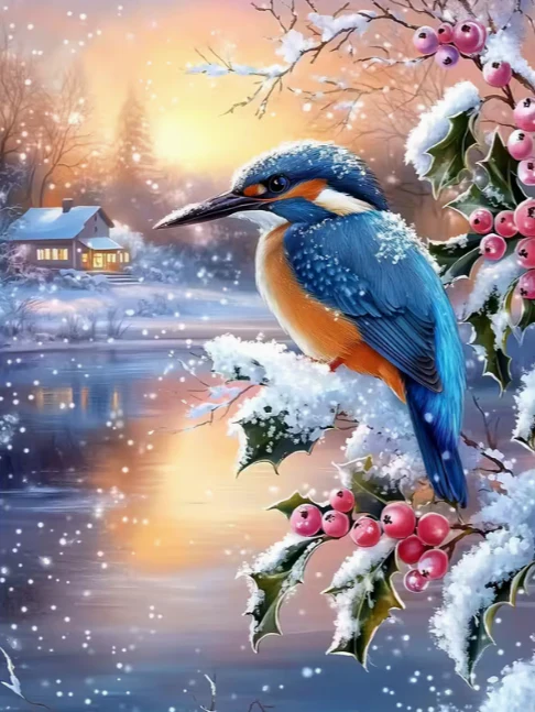 Ijsvogel in de Sneeuw Ijsvogel in de Sneeuw