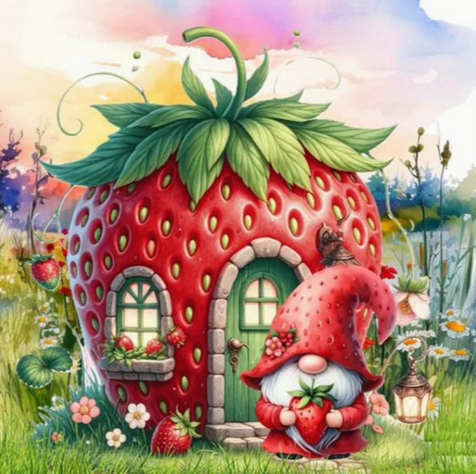 Kabouter voor Aardbeienhuis Kabouter voor Aardbeienhuis