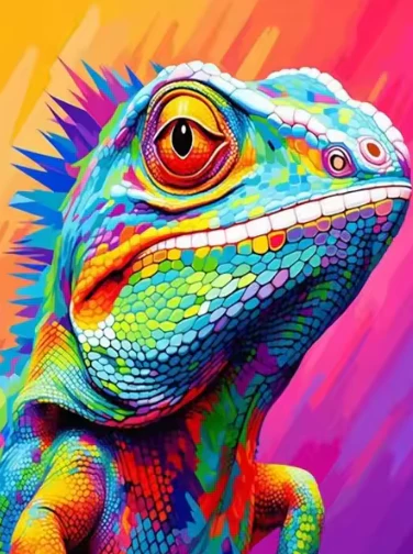 Kameleon Portret