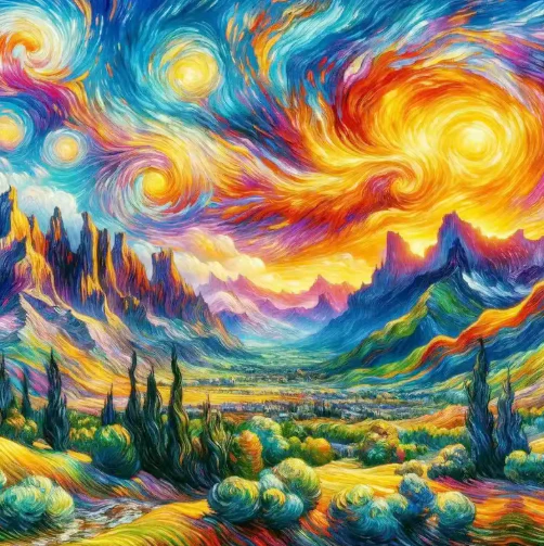 Landschap Swirls Landschap Swirls