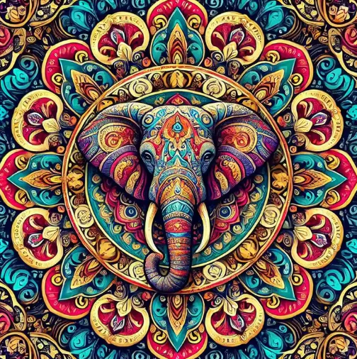 Olifanten Mandala Olifanten Mandala