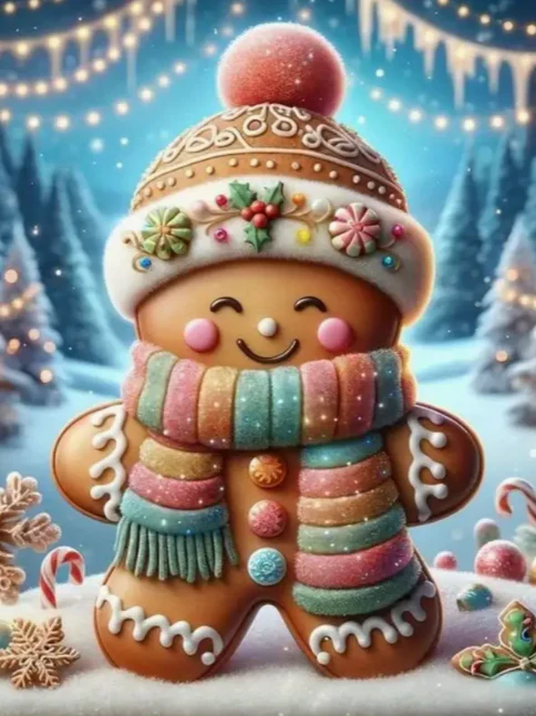 Schattig Peperkoekmannetje