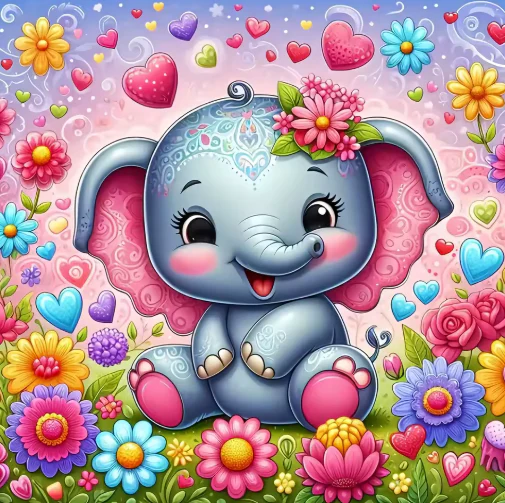 Schattige Baby Olifant Schattige Baby Olifant