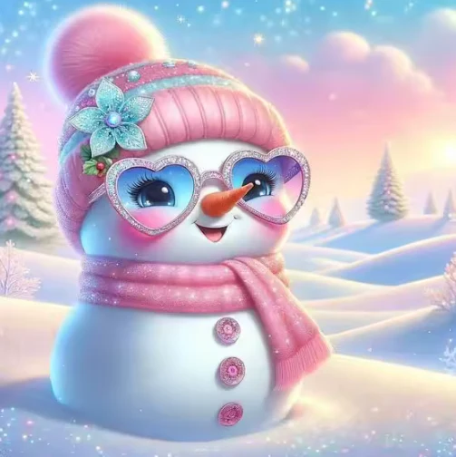 Sneeuwpop met Zonnebril