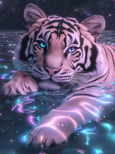 Tijger in het Water Tijger in het Water