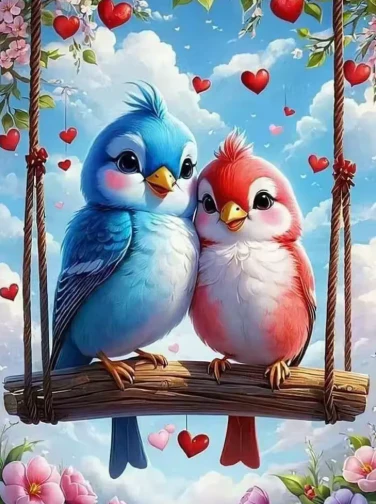 Vogels op een Schommel Vogels op een Schommel