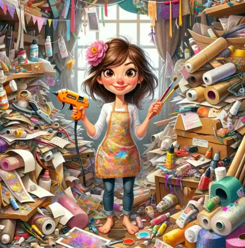 Vrouw tussen het Papier Vrouw tussen het Papier